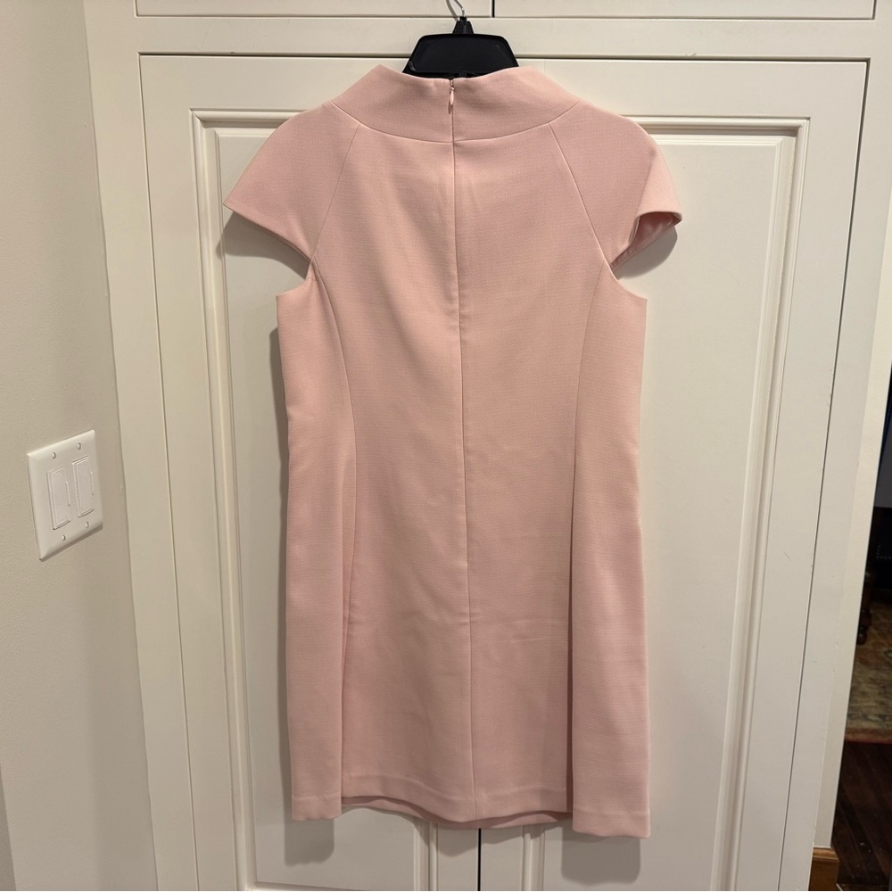 Harper Rose Blush A Line Roll Neck Dress - Picture 2 of 7